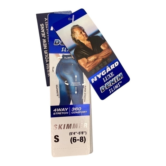 NWT Coral Pink Cropped Denim Bermuda Short Capri Pant - Picture 2 of 8